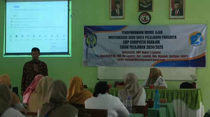 Disdik Nganjuk Bekali Guru Prakarya dengan Digital Marketing